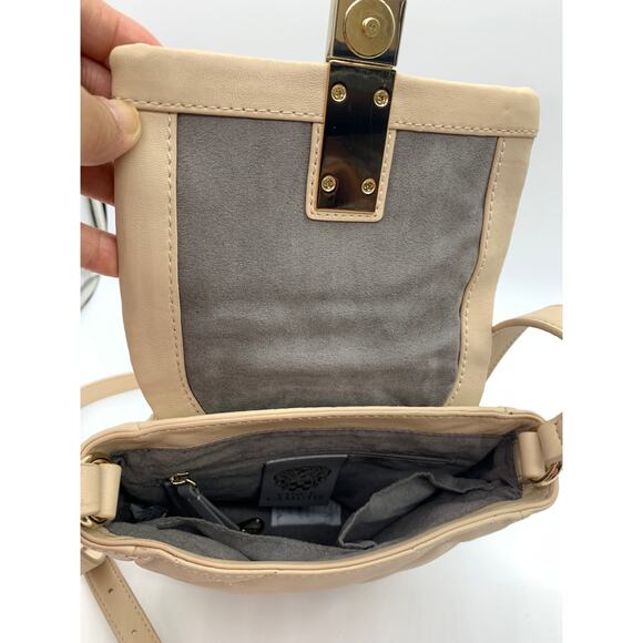 Vince Camuto Quilted Leather Crossbody Doty Womens Purse - Picture 4 of 10